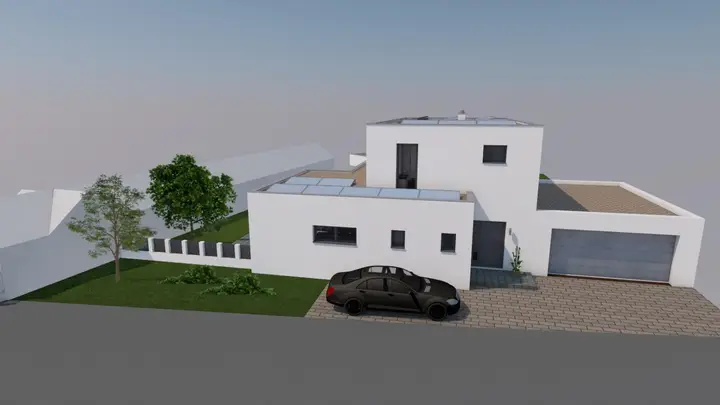 Musterhaus Langenzersdorf - Eingang - so könnte Ihr Traumhaus aussehen