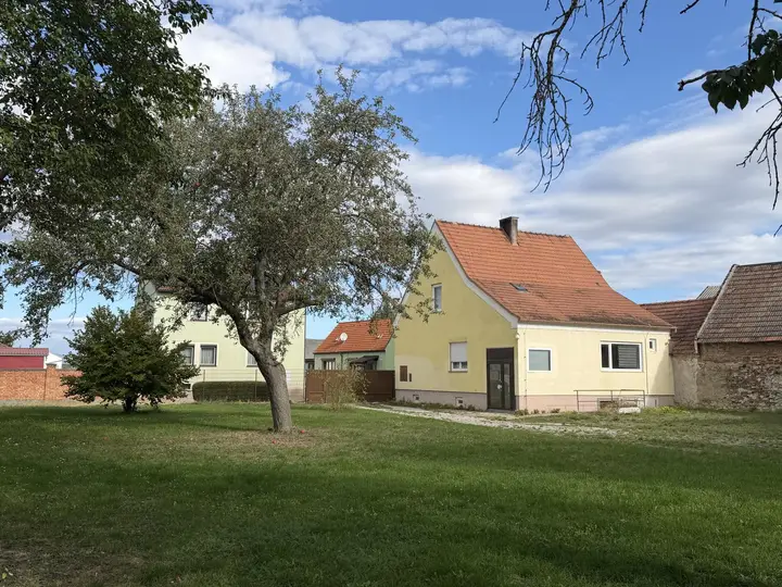 Hausansicht und Garten