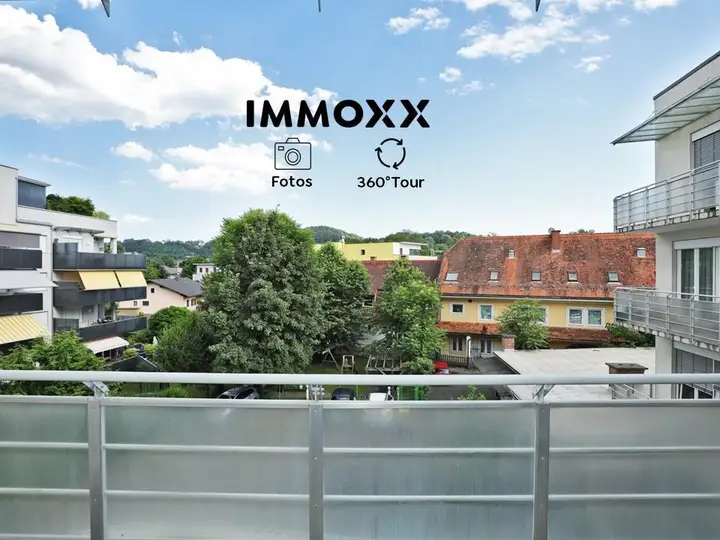 Blick vom Balkon