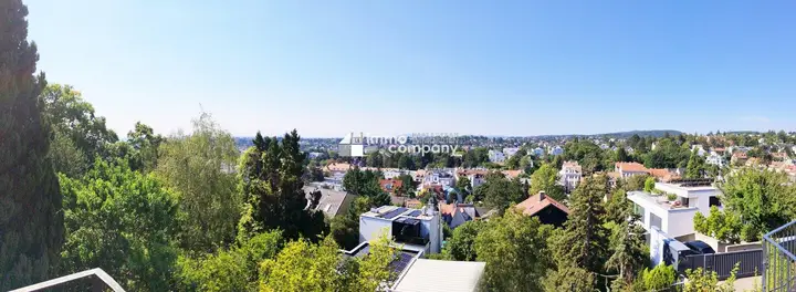 Blick vom Grundstück
