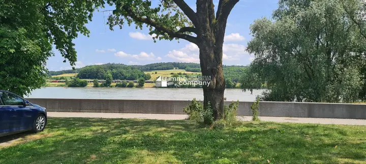 Donaublick vom Grundstück aus