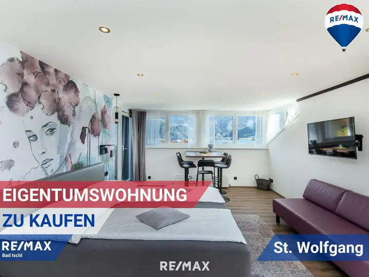 Schlafzimmer mit Zugang zu Dachterrasse & Balkon