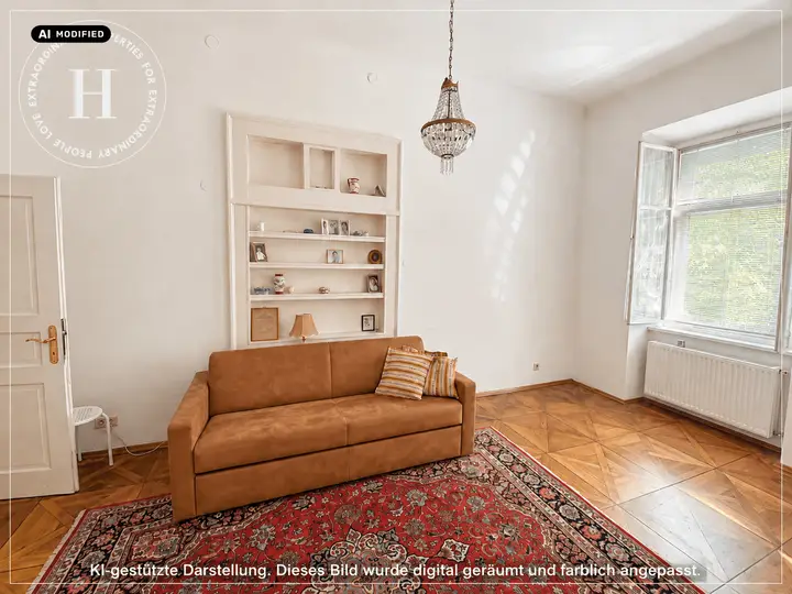 KI-bearbeitet – ChatGPT Image Wohnung Graz Geidorf kaufen Altbau