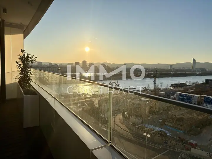 Balkon Richtung Neue Donau
