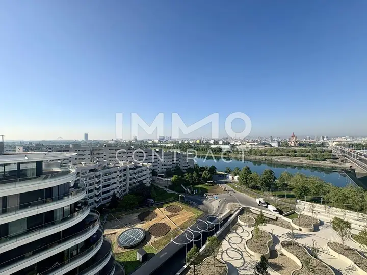 Ausblick Neue Donau, City