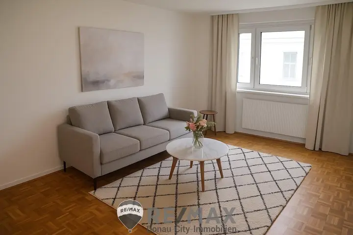 Wohnzimmer, Foto KI-generiert