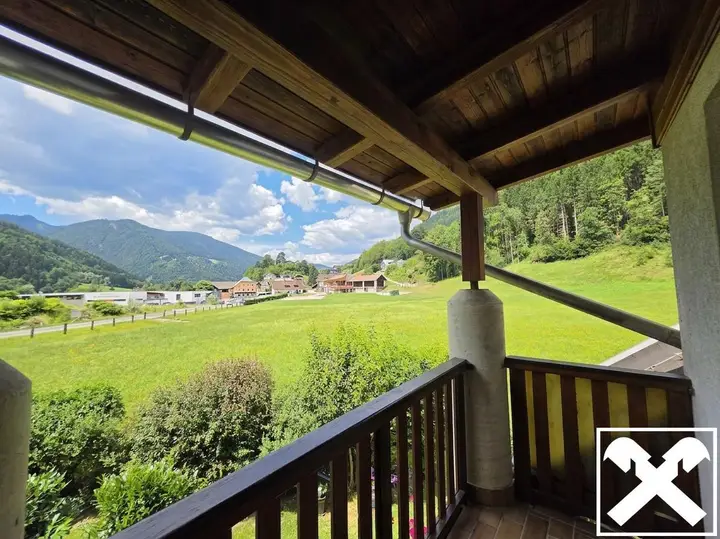 Aussicht vom schönen Balkon