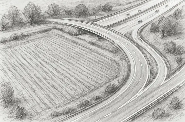Autobahnabfahrt Beispiel