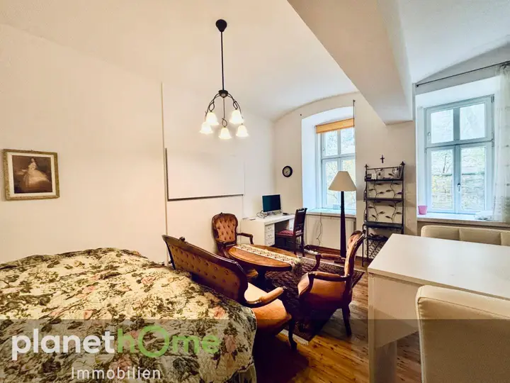 Wohnzimmer Blick Hof