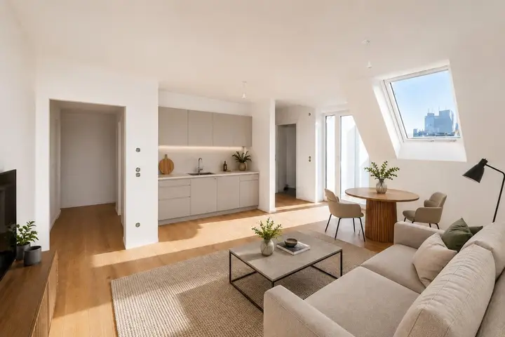 Wohnküche Staging