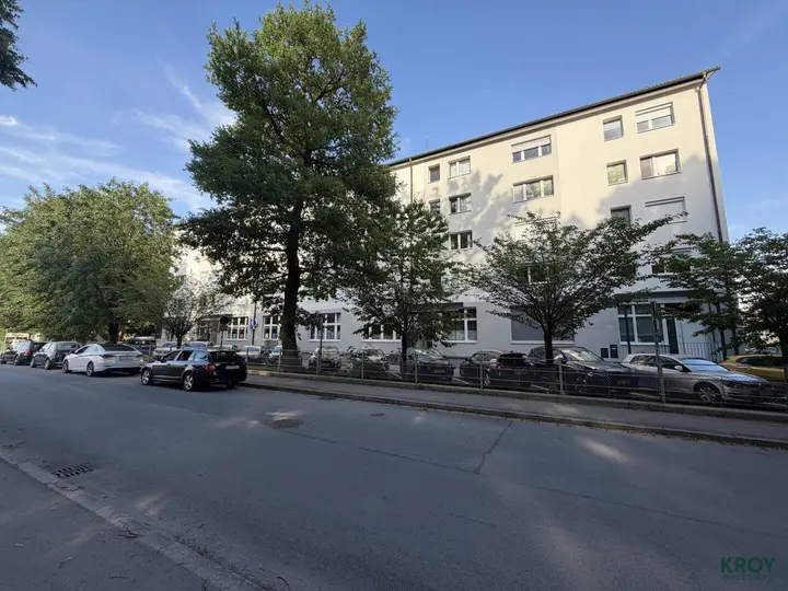 Blick auf Wohnhaus