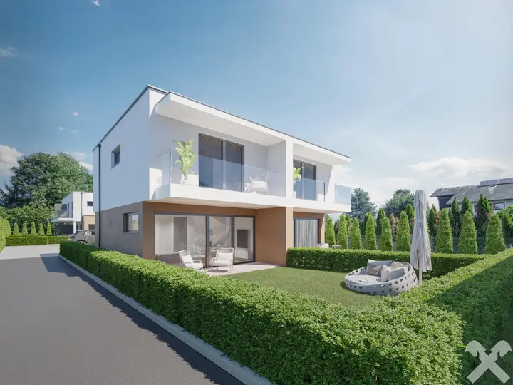 Doppelhaushälfte (Rendering)