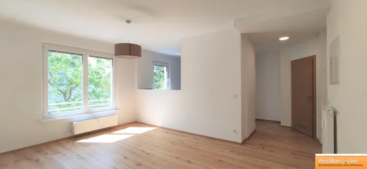 Wohnesszimmer mit offener Küche