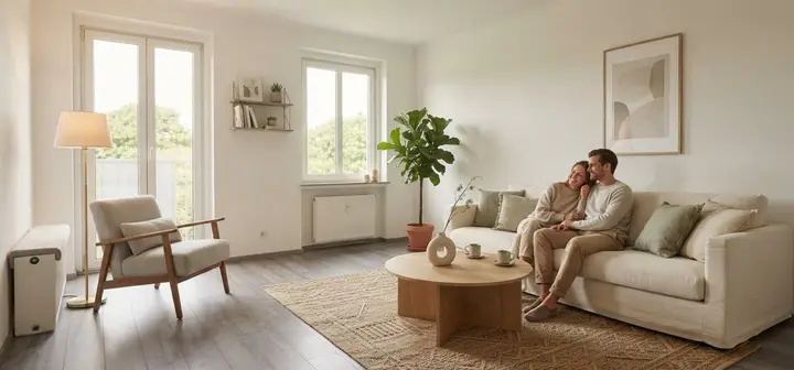 Wohnraum KI generiert