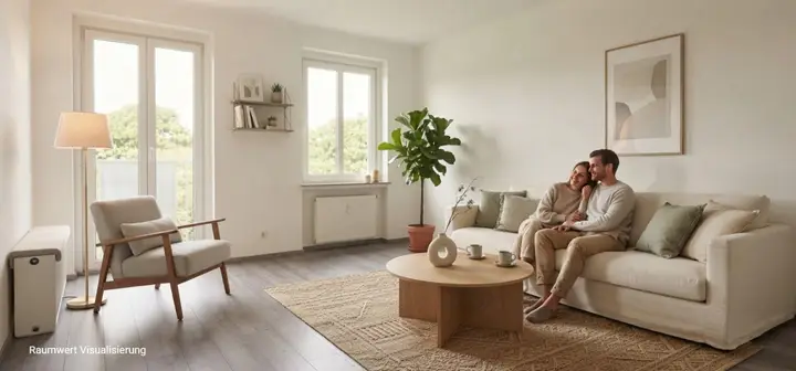 Wohnraum KI generiert