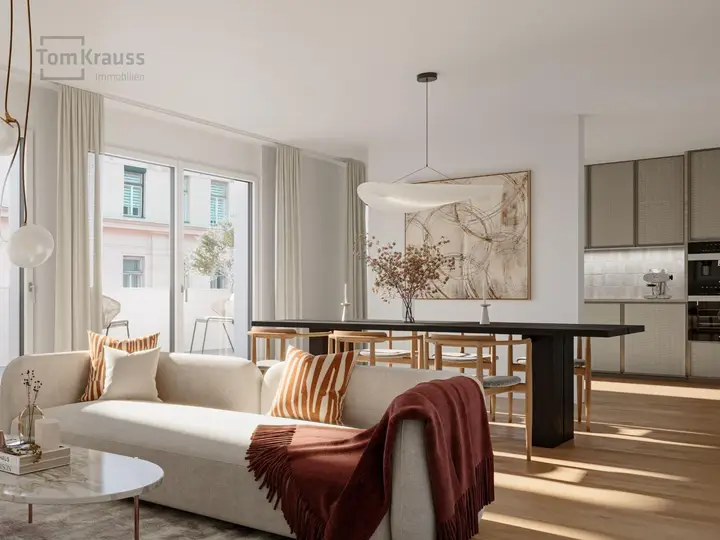 Wohnsalon mit Terrasse1