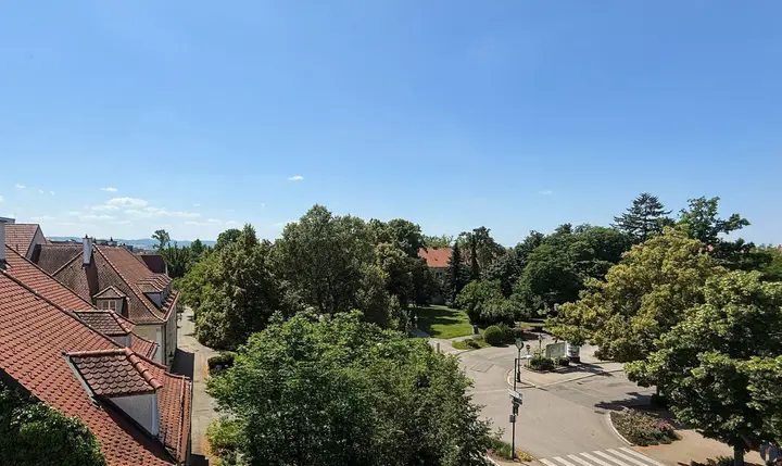 Ausblick vom Balkon