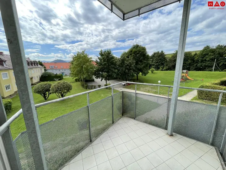 Ausblick vom Balkon