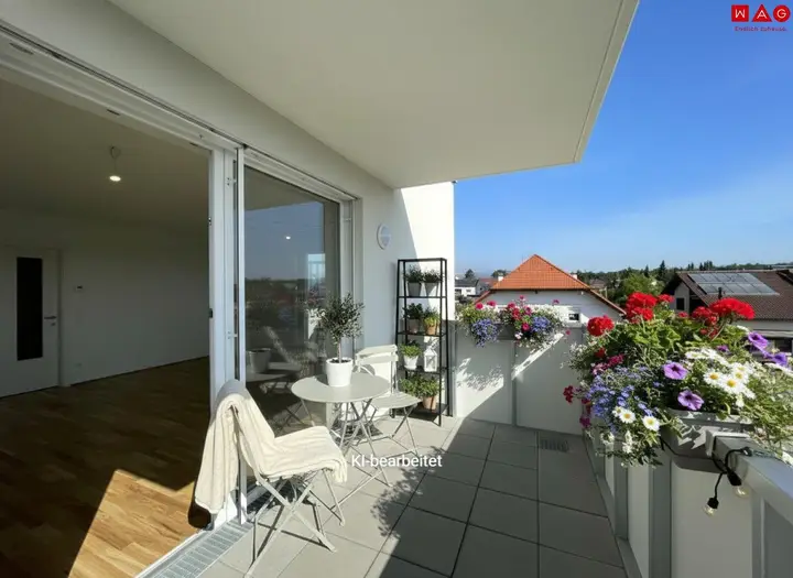 Möblierungsvorschlag Balkon KI generiert