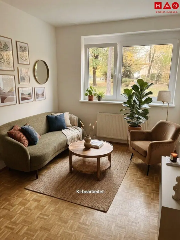 Wohnzimmer KI generiert