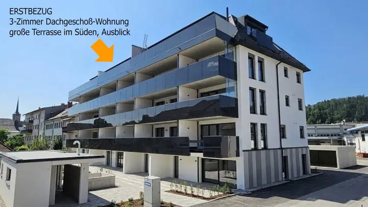 3-Zimmer Dachgeschoßwohnung mit Ausblick, NEUBAU Erstbezug Professor Schlosser-Straße