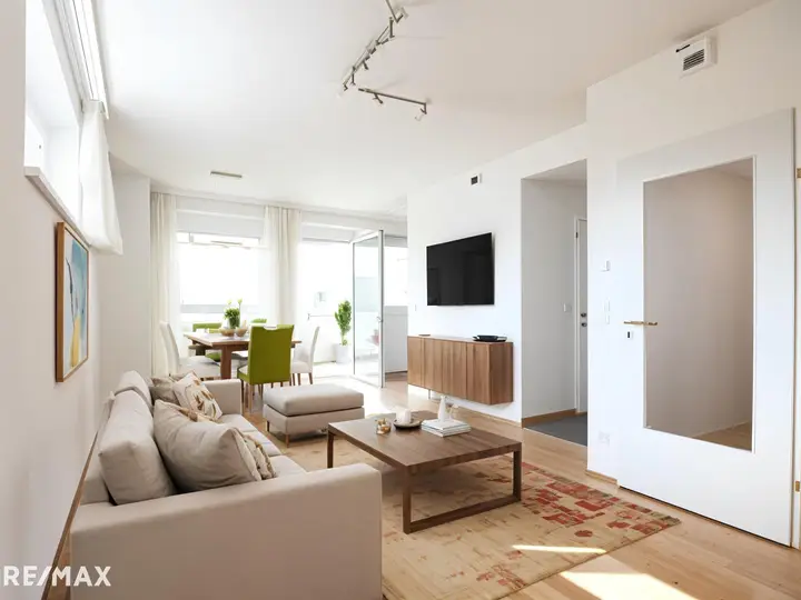 Visualisierung Wohn- Esszimmer