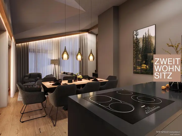 Das-Alpineo-Zweitwohnsitz-Penthouse-Wohnküche