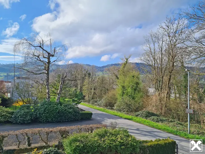 Blick vom Balkon