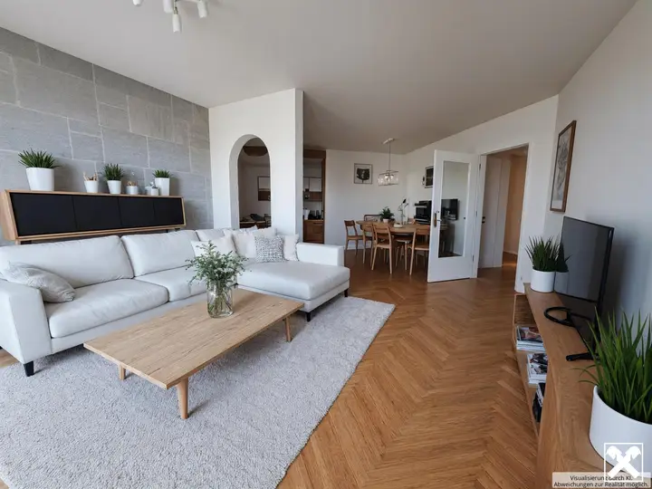 Wohnzimmer (Visualisierung durch KI)