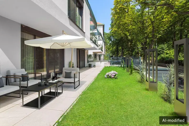 Terrasse und Garten