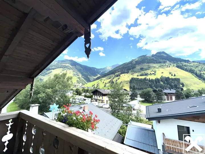 Aussicht vom Balkon nach Osten