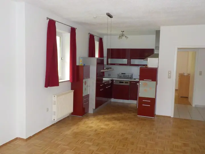 Wohnzimmer mit Küche