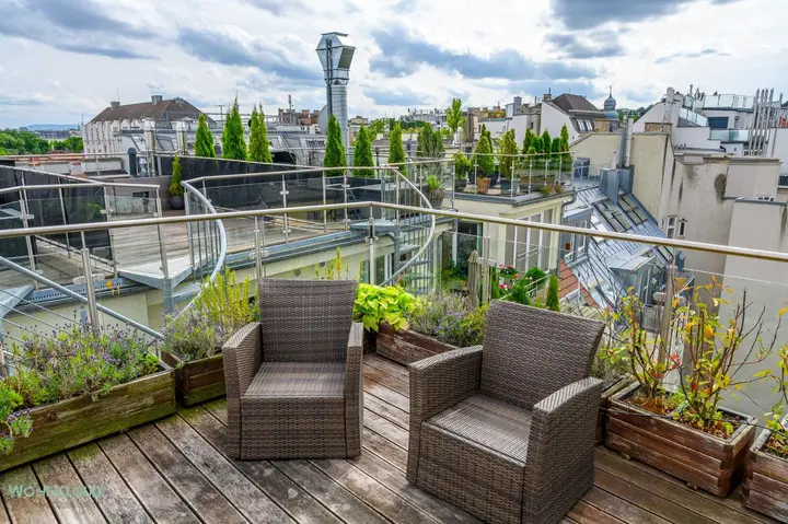 DACHTERRASSE mit WIENBLICK