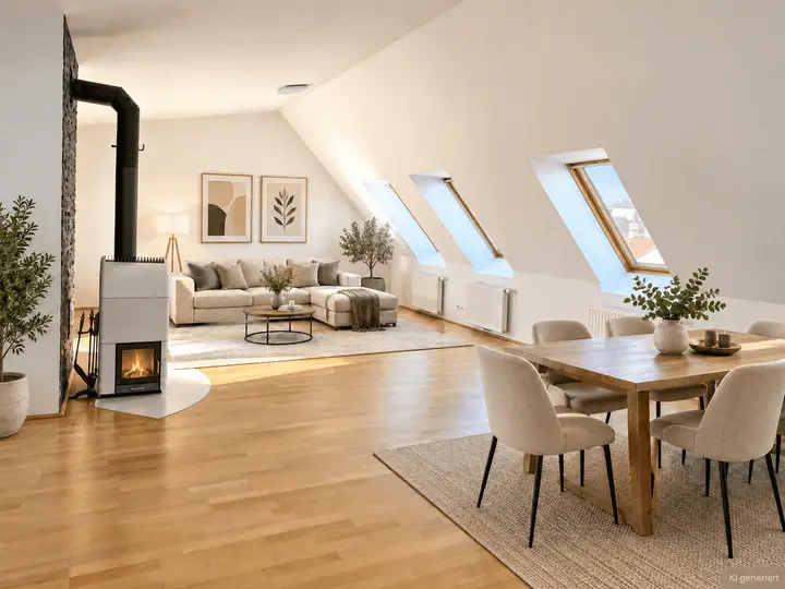 Wohn-/Esszimmer (Einrichtungsbeispiel)