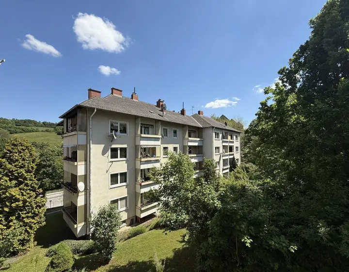 Blick vom Balkon