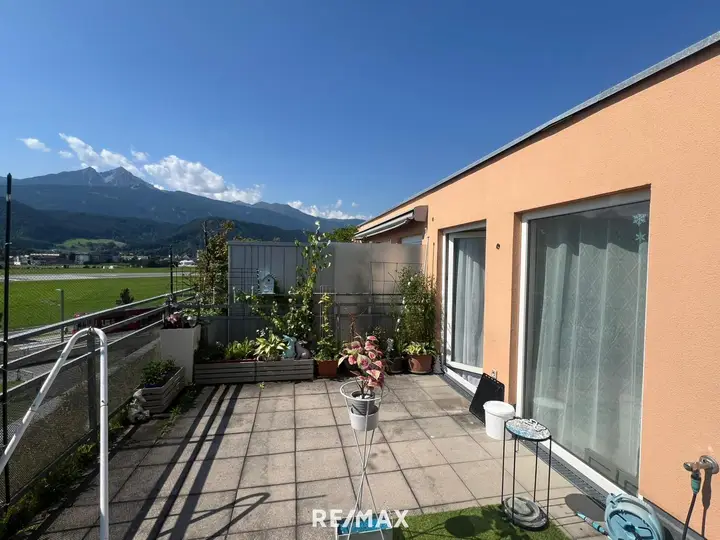 Terrasse mit Ausblick - Dachgeschoss-Wohnung