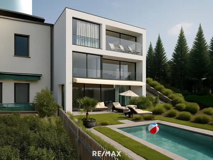 Moderne Villa mit Pool im Gru¨nen
