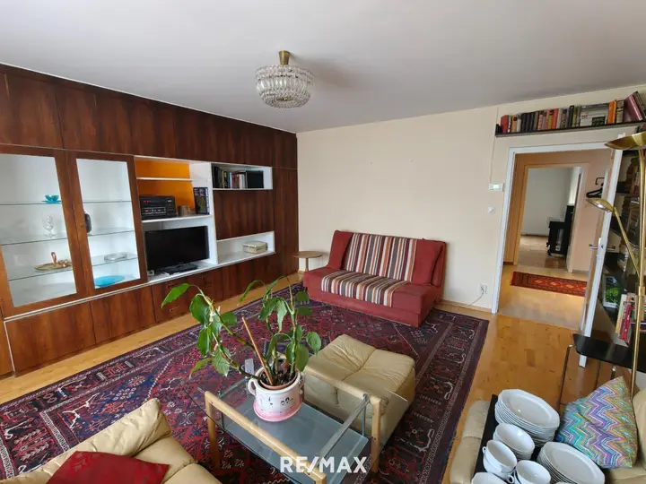 zentrales Wohnzimmer Blick Vorzimmer