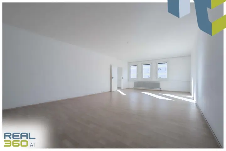 Ein 40 m² großes Wohnzimmer