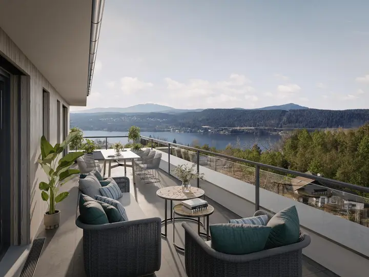 Terrasse mit Seeblick