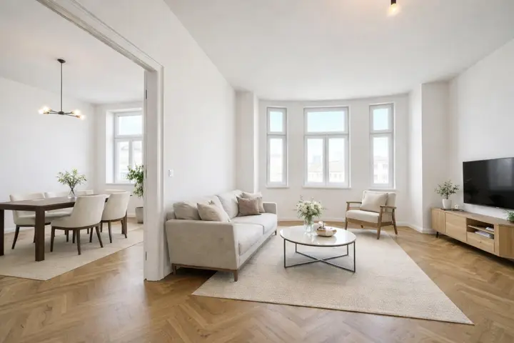 Wohn- und Essbereich Visualisierung
