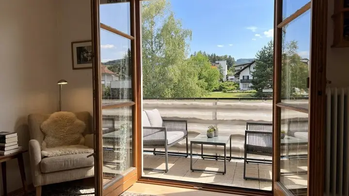 Balkon nach Westen