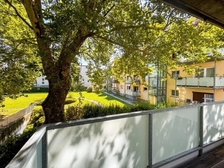 Ausblick vom Balkon
