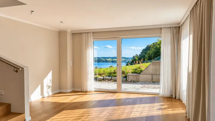 Ausblick Wohnzimmer EG