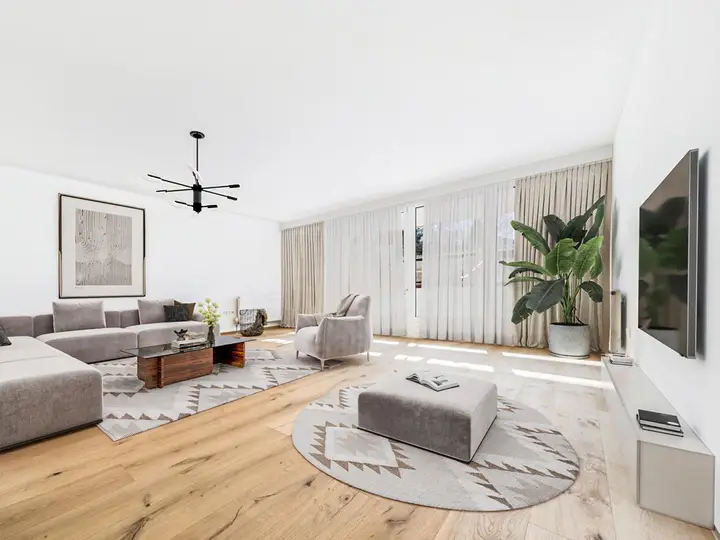 Wohnzimmer möbliert