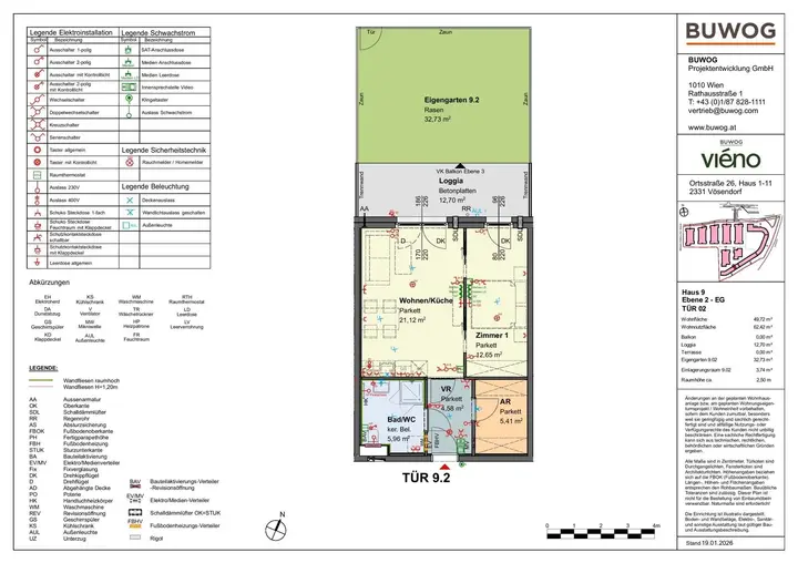 Wohnungsplan Tür 9-2