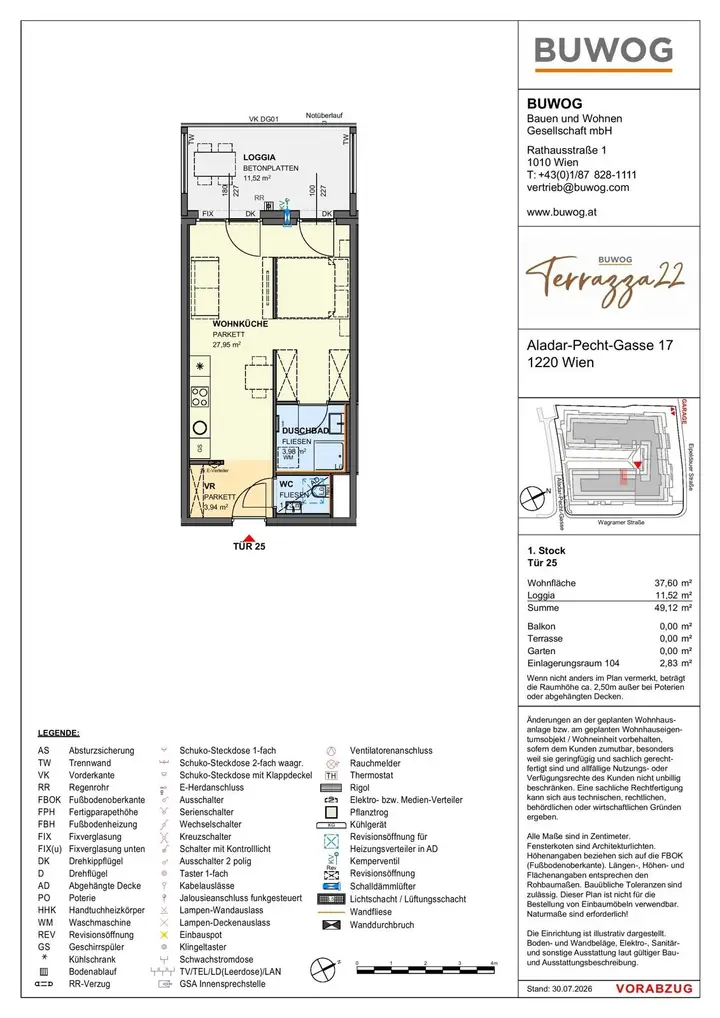 Wohnungsplan 17.25