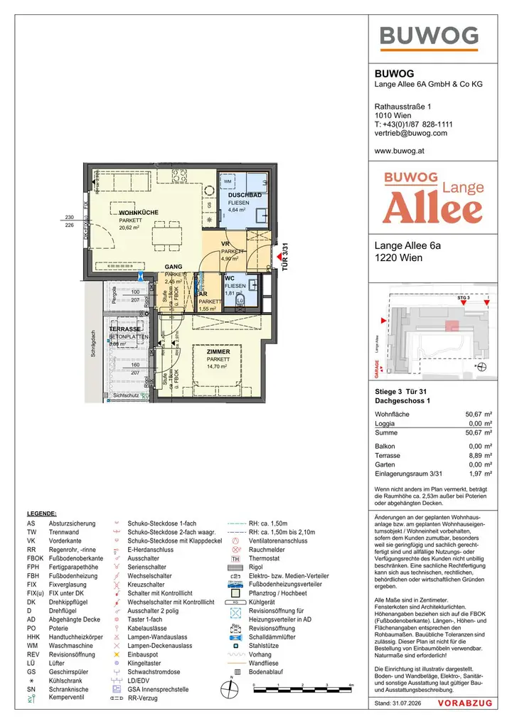 Wohnungsplan 3.31