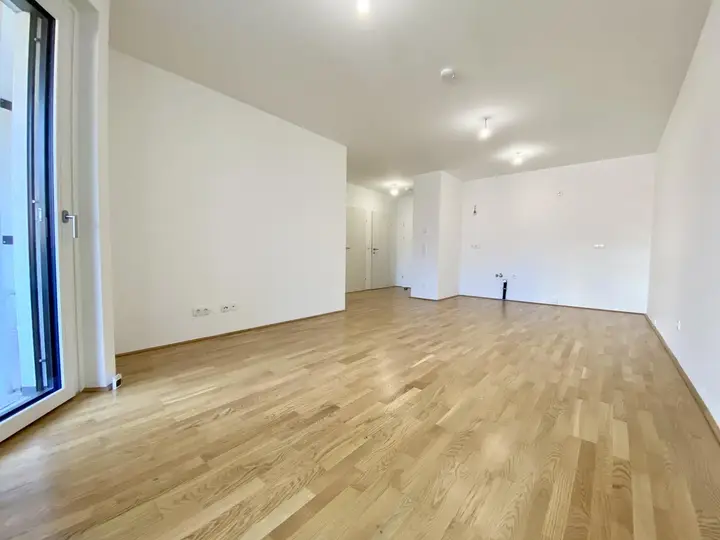Wohnzimmer mit Küche
