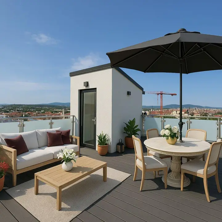 Dachterrasse Visualisierung